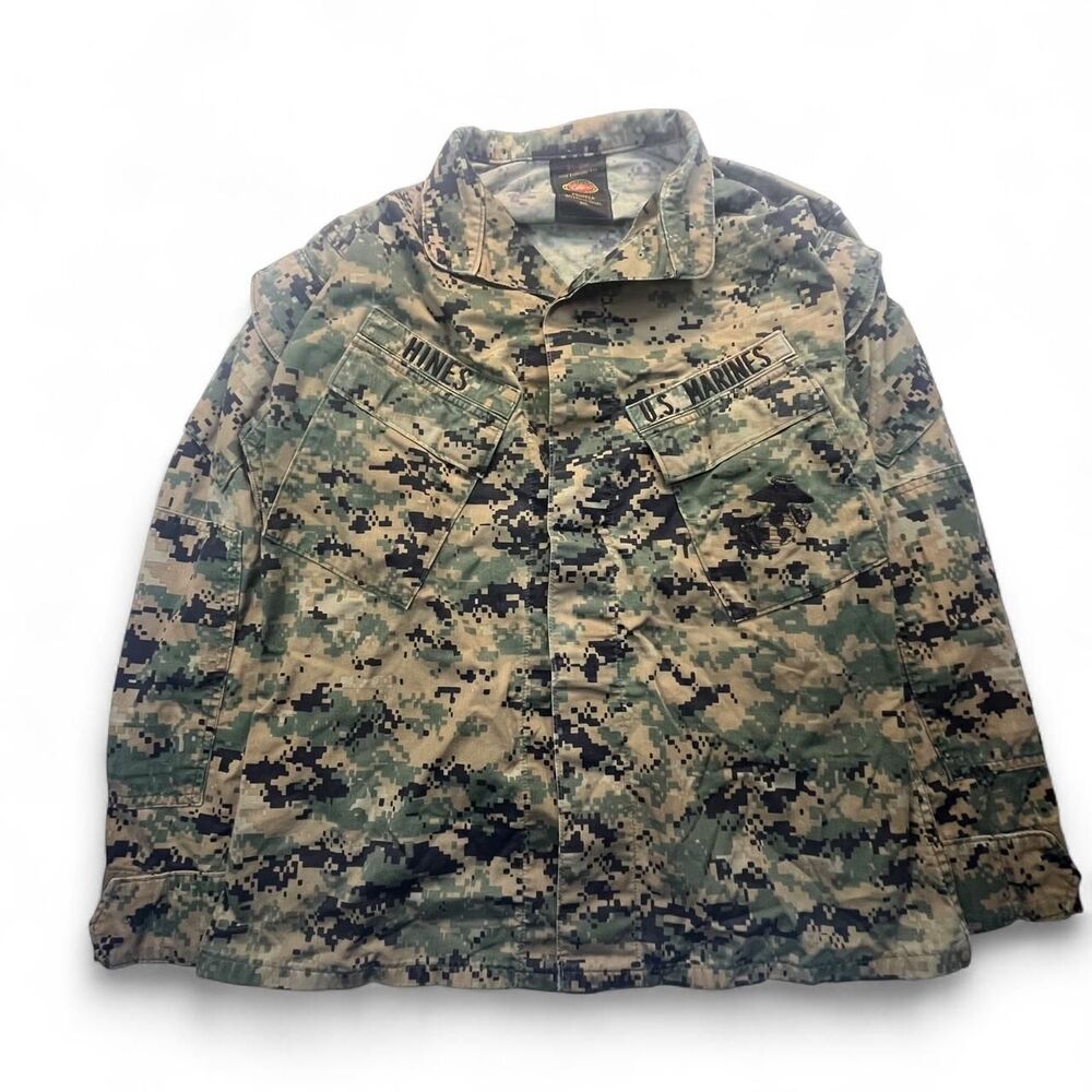 Women's USMC MARPAT Camo Combat Jacket Small Short Military Gorpcore Utility